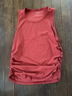 Old Navy Women's Rust Red Ruched Side Tank
